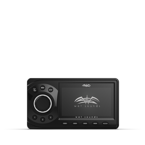 WS-MC-1 | Wet Sounds 4 Zone Bluetooth® Marine Media Center Main Display Image WS-MC-1 | Wet Sounds 4 Zone Bluetooth® Marine Media Center Main Display Image