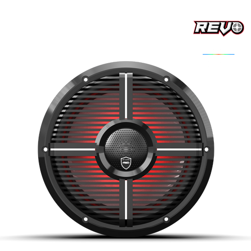 Wet Sounds™ REVO Series 10-inch High-Output Component Style Coaxial Speakers w/ XW-Black RGB Grilles Wet Sounds™ REVO Series 10-inch High-Output Component Style Coaxial Speakers w/ XW-Black RGB Grilles