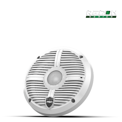 Wet Sounds™ RECON™ Series 6.5-inch High-Output Component Style Coaxial Speakers w/ XW-White Grilles Front Right