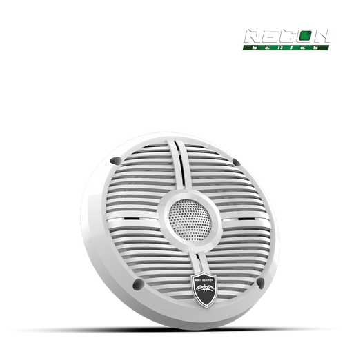 6.5-inch RECON marine speaker with XW-White grille and composite cone detail
