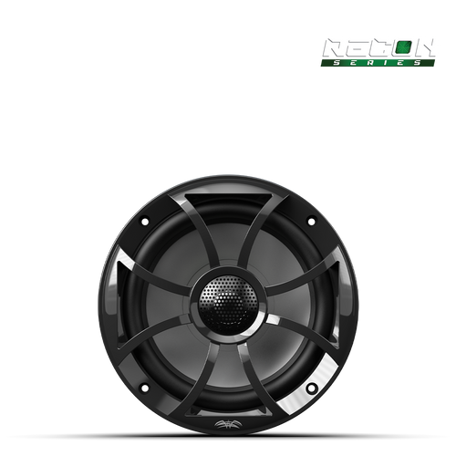 Wet Sounds RECON 6 with black grille installed in marine audio system