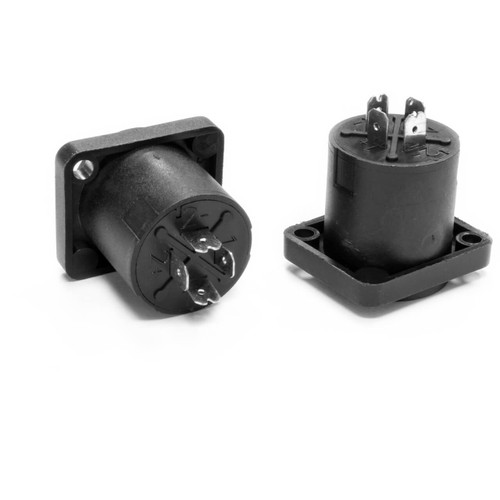 Wet Sounds | Female 4 Post Speaker Quick Release Lockable Marine Loudspeaker Connector. Top & Bottom.