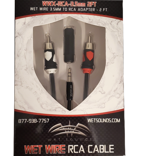 WWX-RCA-3.5mm 2FT | Wet Wire RCA To 3.5mm - 2 Feet