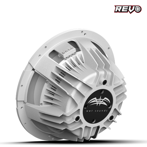 Wet Sounds™ REVO Series 12-inch Free-Air Marine Subwoofer - 4Ω White Back Left Wet Sounds™ REVO Series 12-inch Free-Air Marine Subwoofer - 4Ω White Back Left