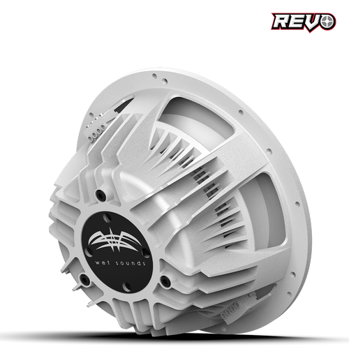 Wet Sounds™ REVO Series 12-inch Free-Air Marine Subwoofer - 4Ω White Back Right Wet Sounds™ REVO Series 12-inch Free-Air Marine Subwoofer - 4Ω White Back Right