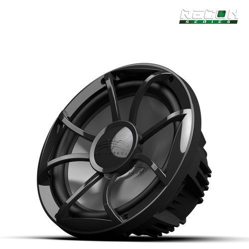 RECON 10 FA 4Ω subwoofer front view showing 10 inch cone and black grille design