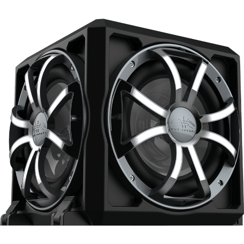 Revo 12 PSE | Wet Sounds Passive Radiator Subwoofer Enclosure Facing Right View Revo 12 PSE | Wet Sounds Passive Radiator Subwoofer Enclosure Facing Right View