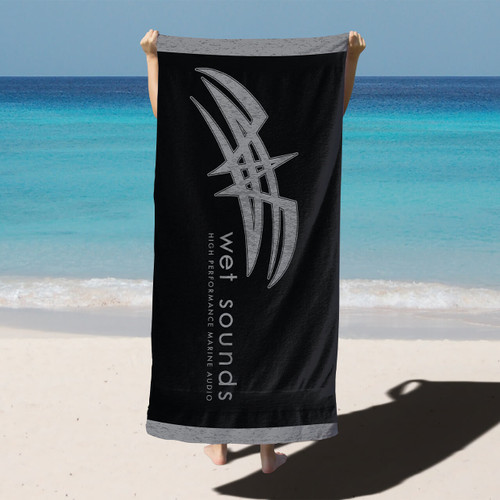 POP-TOWEL-BLK | Wet Sounds Beach Towel