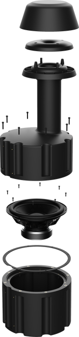 Wet Sounds | Venue Series 12" Landscape In-Ground Subwoofer Complete View Wet Sounds | Venue Series 12" Landscape In-Ground Subwoofer Complete View