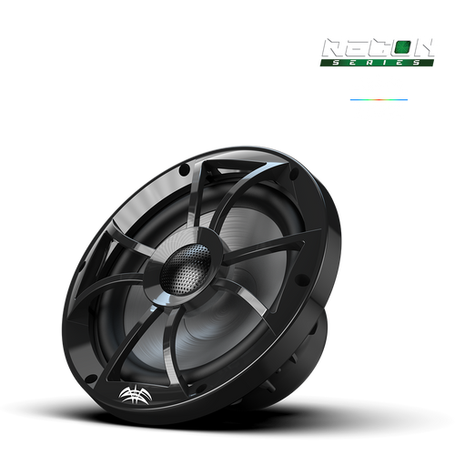 Wet Sounds™ RECON™ Series 8-inch High-Output Component Style Coaxial Speakers w/ XS-Black RGB Grilles Front Left Wet Sounds™ RECON™ Series 8-inch High-Output Component Style Coaxial Speakers w/ XS-Black RGB Grilles Front Left