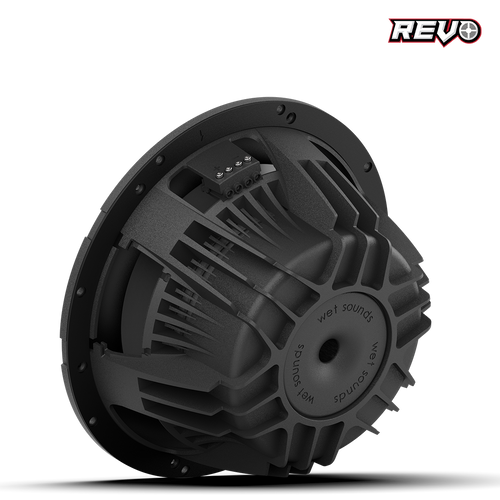 Wet Sounds™ REVO Series 10-inch High-Power Marine Subwoofer - 4Ω Black Back Left Wet Sounds™ REVO Series 10-inch High-Power Marine Subwoofer - 4Ω Black Back Left