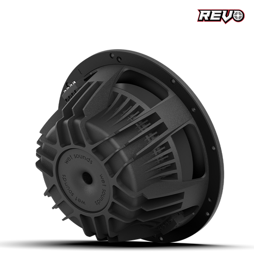 Wet Sounds™ REVO Series 10-inch High-Power Marine Subwoofer - 4Ω Black Back Right Wet Sounds™ REVO Series 10-inch High-Power Marine Subwoofer - 4Ω Black Back Right