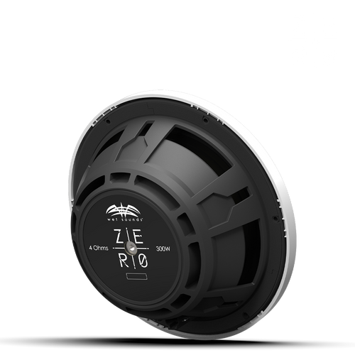 Wet Sounds Zero Series™ 10-inch 2Ω High-Output Sealed Enclosure Marine Subwoofer with White XZ Grille