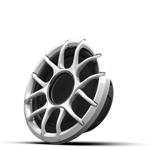 Wet Sounds Zero Series™ 10-inch 2Ω High-Output Sealed Enclosure Marine Subwoofer with White XZ Grille