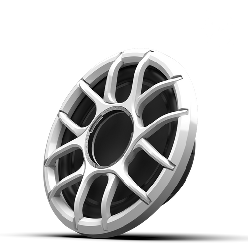 Wet Sounds Zero Series®  12-inch 2Ω High-Output Sealed Enclosure Marine Subwoofer with White XZ Grille