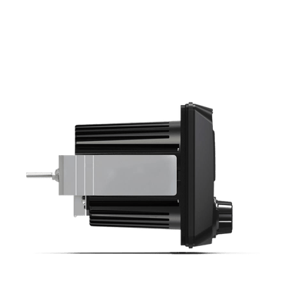 Wet Sounds WS-ZX-MC-20 marine media receiver side view highlighting compact build for marine audio systems