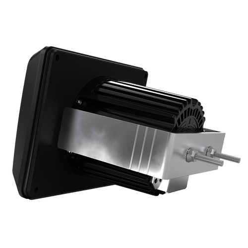 Wet Sounds WS-ZX-MC-20 marine stereo angled front view highlighting 3-zone control and TFT display - 3/4 Side Perspective