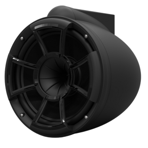 REV 10 SE B-X V2 | Wet Sounds Revolution Series 10" Black Tower Speaker With X Mount Kit For Surface Mounting Front Left