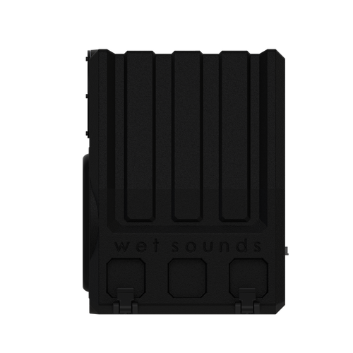 Ported 12" subwoofer enclosure with a Wet Sounds REVO 12 XXX.  Side view.