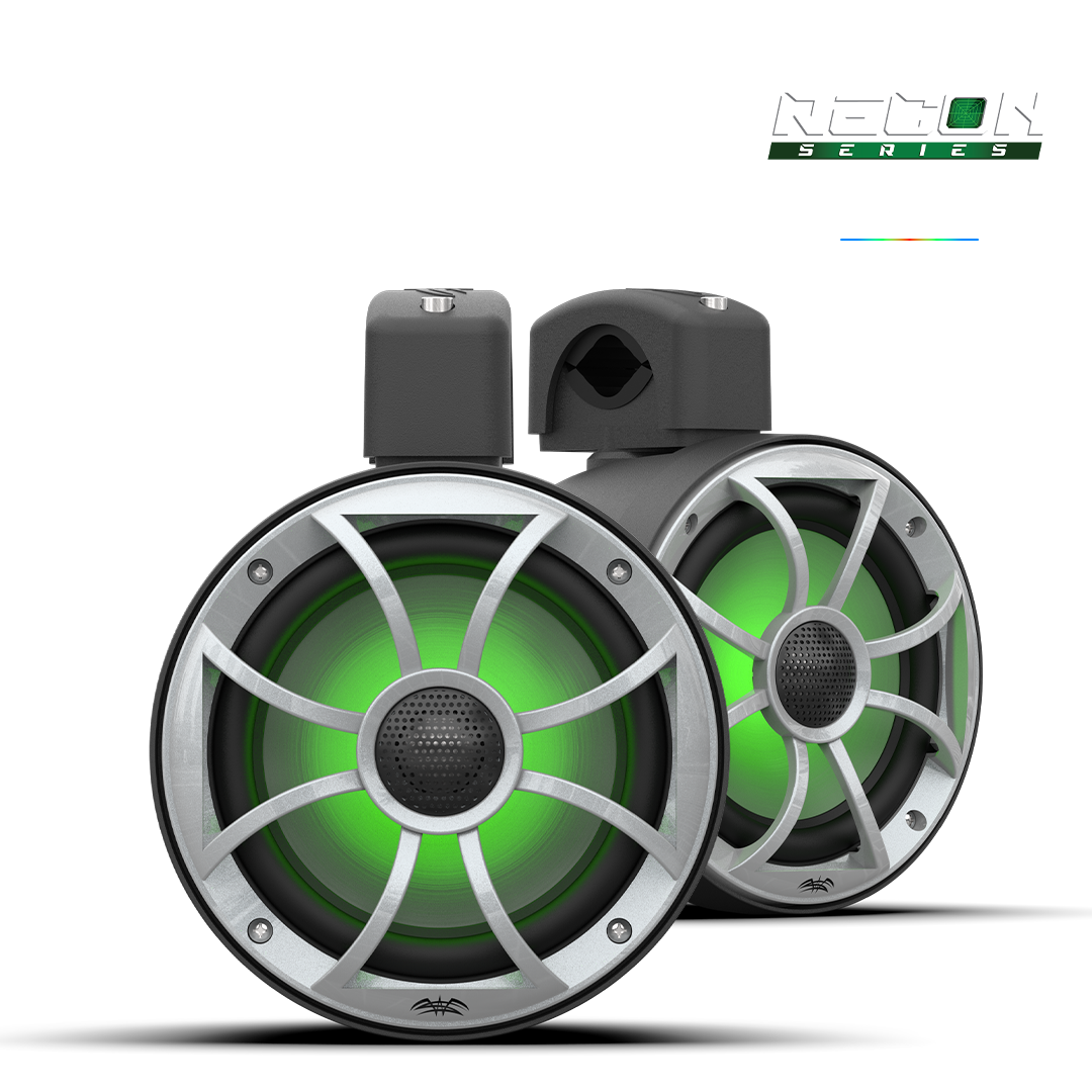 RECON 6 POD Silver Coaxial Tower Speakers | Wet Sounds