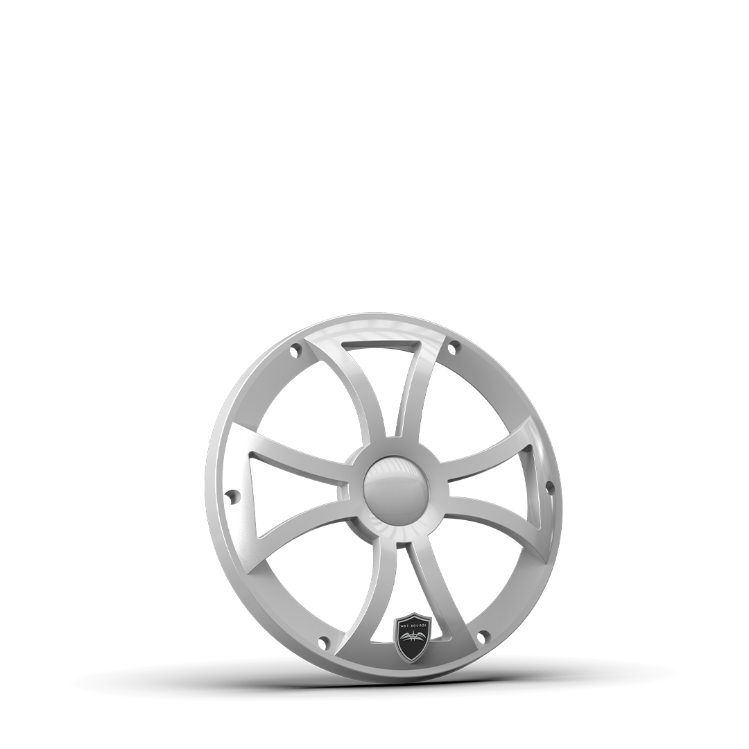 REV 8 FA XS Silver Subwoofer Grille | Wet Sounds