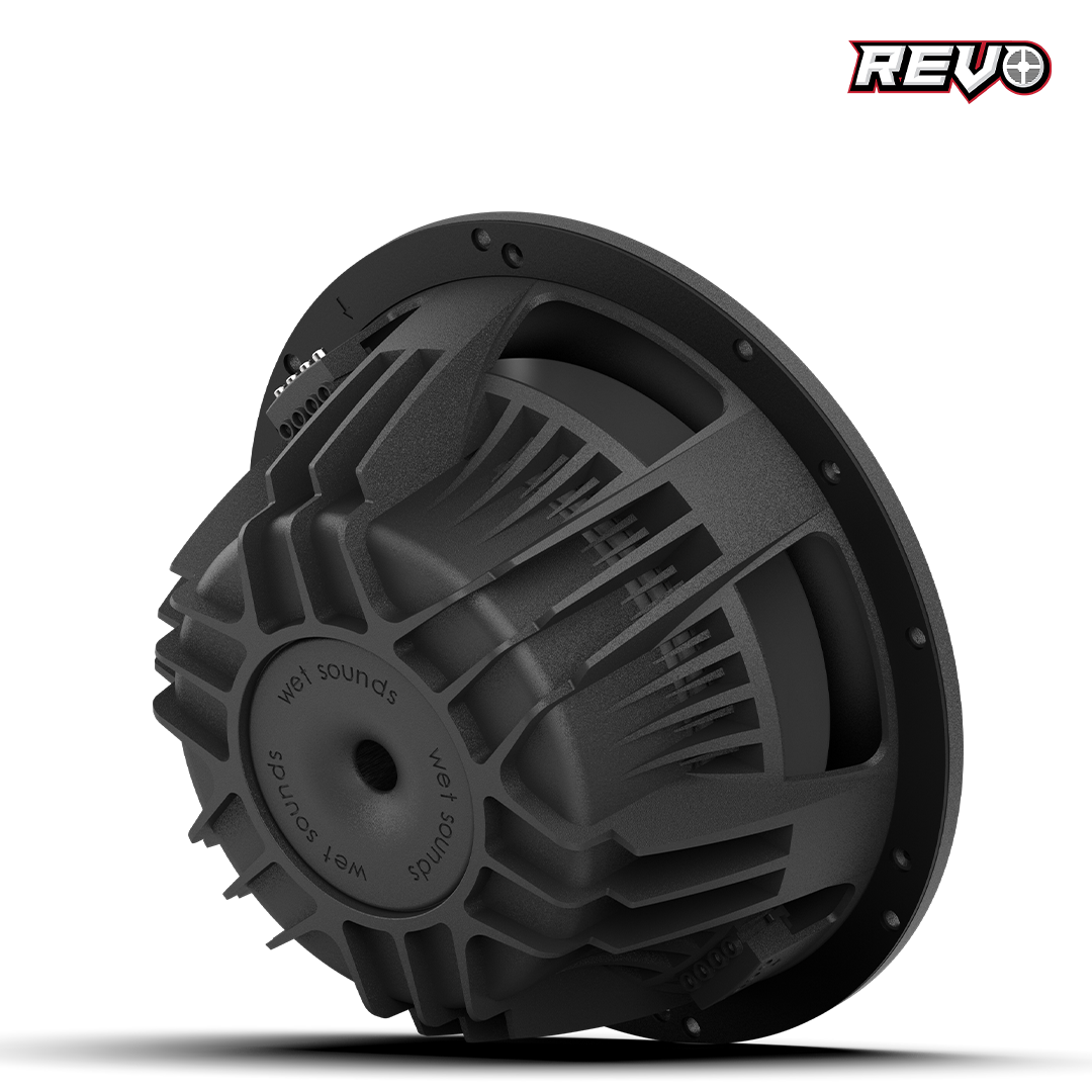 REVO 10 FA S4 V3 | Wet Sounds REVO Series 10-inch Free-Air Marine Subwoofer  - 4Ω Black