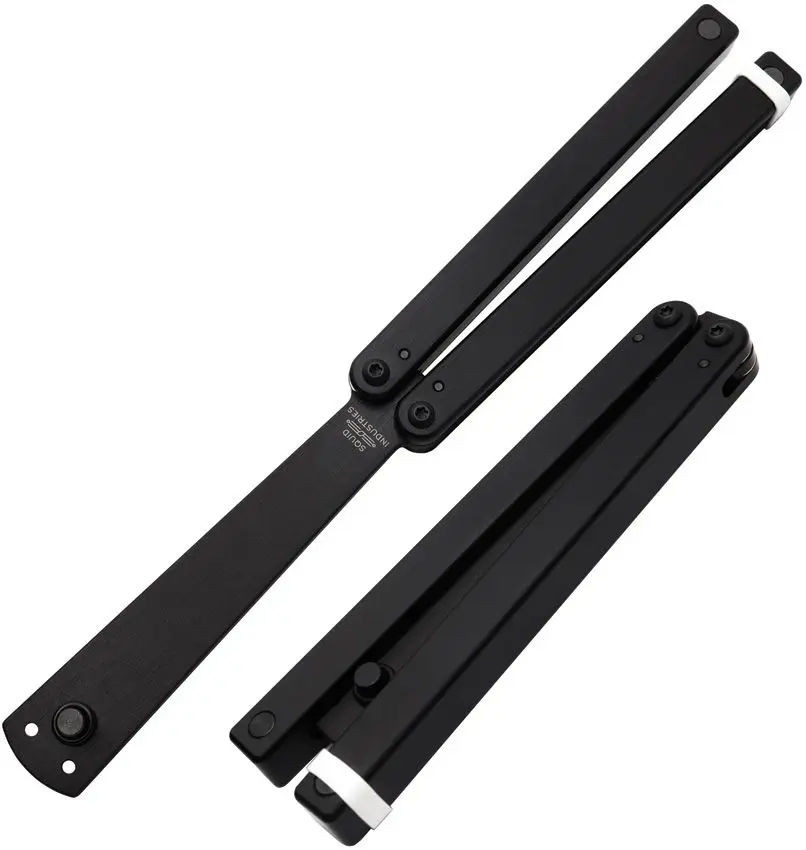 Squid Industries Squiddy Black CPVC Balisong Butterfly Trainer