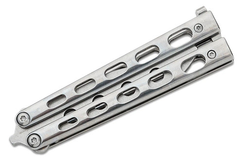 Bear & Son Mirror Finish Butterfly Trainer closed, facing opposite direction