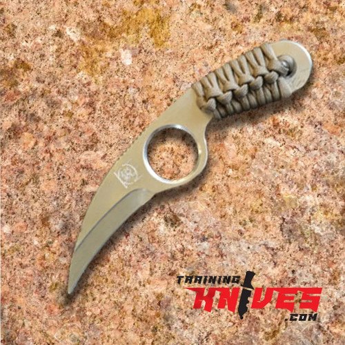 Hero View of the KEK Aluminum Black Paracord Raptor Claw Karambit Trainer P27 Hero View of the KEK Aluminum Black Paracord Raptor Claw Karambit Trainer P27