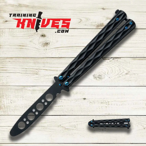 Hero View of the Umiikot Blue Storm Balisong Butterfly Trainer BK6140 Hero View of the Umiikot Blue Storm Balisong Butterfly Trainer BK6140