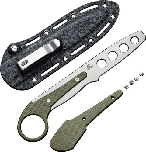 Parts View of Civivi Varius Green Fixed Karambit Military Dagger Training Knife CIVC22009C2 Parts View of Civivi Varius Green Fixed Karambit Military Dagger Training Knife CIVC22009C2