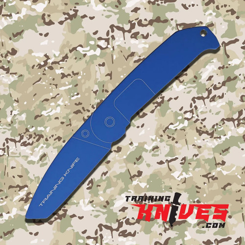 Hero View of the Extreme Ratio TK BF2 Blue Aluminum Fixed Military Training Knife SKU: EX0145TK Hero View of the Extreme Ratio TK BF2 Blue Aluminum Fixed Military Training Knife SKU: EX0145TK