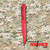 Fab Defense TKN Red Rubber Commando Training Knife flexible red rubber training knife shown in side profile