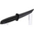 K25 Contact Black Rubber Tanto Trainer with blade pointing away focusing on handle profile