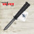 K25 Grey 7Cr17Mov Balisong Butterfly Trainer open with blade pointing downward