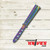 Albainox Textured Rainbow 3Cr13Mov Balisong Butterfly Trainer 02205