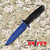 Extreme Ratio TK Col Moschin blue aluminum tanto military training knife full view EX0125TK