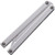 Squid Industries Squiddy Al 6061 Silver Balisong Butterfly Trainer shown closed with silver aluminum handles in latch-less design