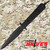 Kershaw Arise Black Polyphenylene Fixed Military Trainer side profile showing fixed blade trainer design and lanyard hole