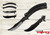 Snake Eye Tactical Black 3Cr13MoV Aluminum Butterfly Comb Trainer shown open with comb attachment installed and separate handles, comb attachment, and blunt trainer blade displayed together in the same image
