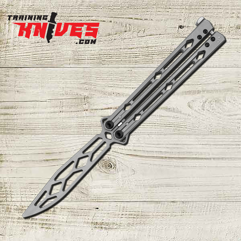 Kershaw 14C28N Sandvik Stainless Steel Bead Blasted Lucha Butterfly Balisong Trainer KS5150TR