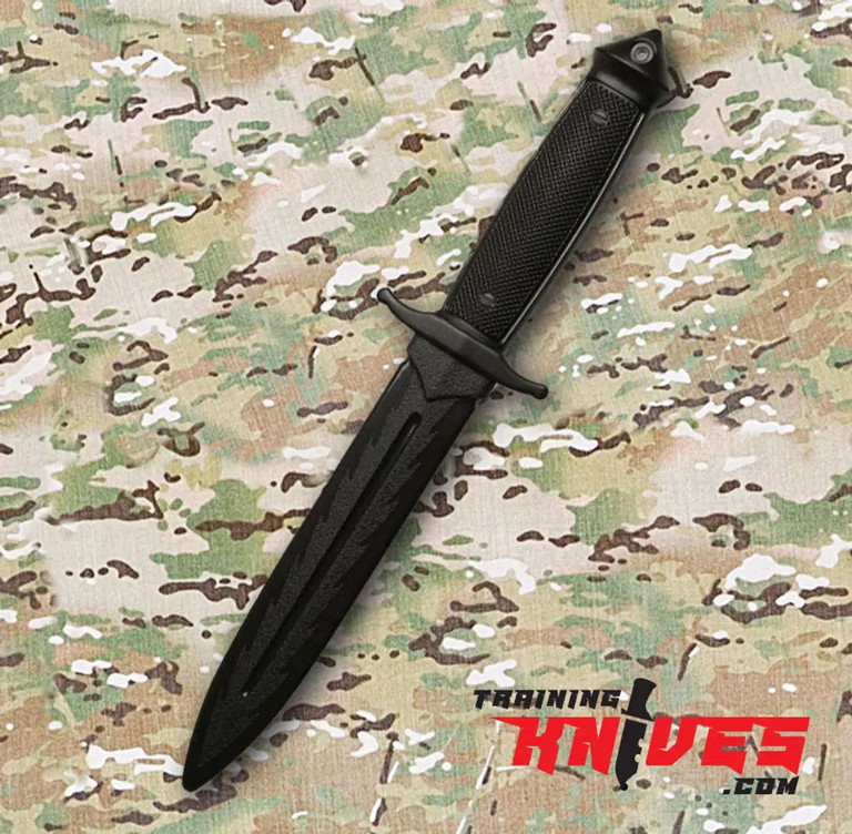 E420-PP martial art training equipment polypropylene knife shown full length