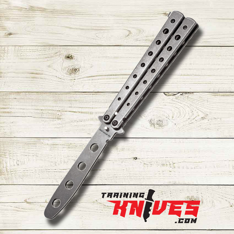 Boker Magnum 2nd Generation Grey Balisong Butterfly Trainer 01MB612