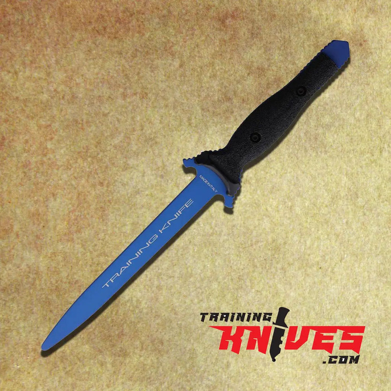 Hero – Extreme Ratio TK Suppressor Blue Aluminum Sword Training Knife shown alone, featuring anodized blue aluminum construction and blunt-edge design for safe sword training Hero – Extreme Ratio TK Suppressor Blue Aluminum Sword Training Knife shown alone, featuring anodized blue aluminum construction and blunt-edge design for safe sword training