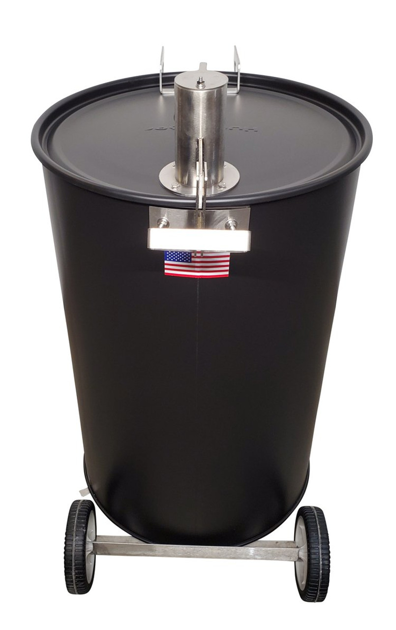Stainless Steel 55 Gallon Vortex Smoker – Hunsaker Vortex Smokers