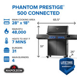 Napoleon Phantom Prestige 500 Connected RSIB with Infrared Side and Rear Burner
