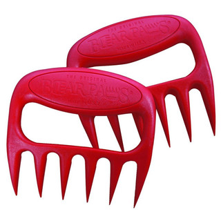 Bear Paws Meat Handler Forks - Red Bear Paws Meat Handler Forks - Red