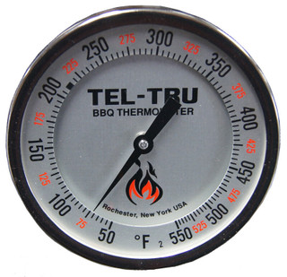 Tel-Tru BQ500R Calibratable Grill Thermometer - 4"