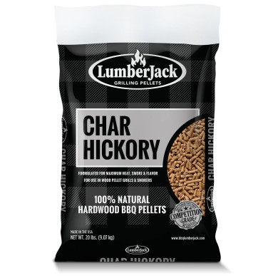 Lumber Jack Char Hickory Pellets - 20 lb 