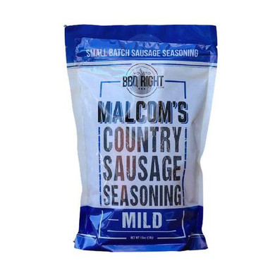 Malcom's Sausage Country MILD Seasoning 16 oz